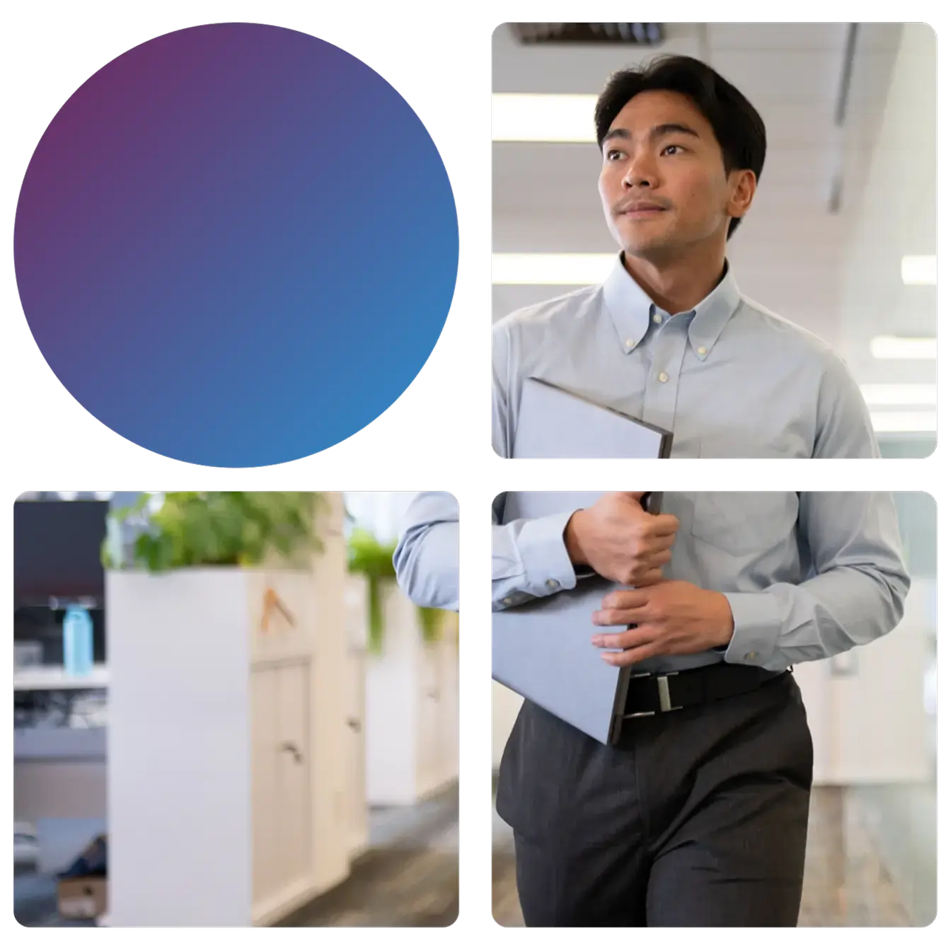 Customer support representative helping a client